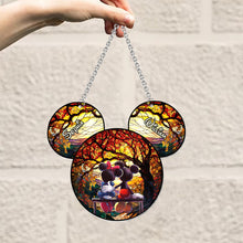 Load image into Gallery viewer, Personalized Mouse Couple Window Hanging Suncatcher Ornament Gift
