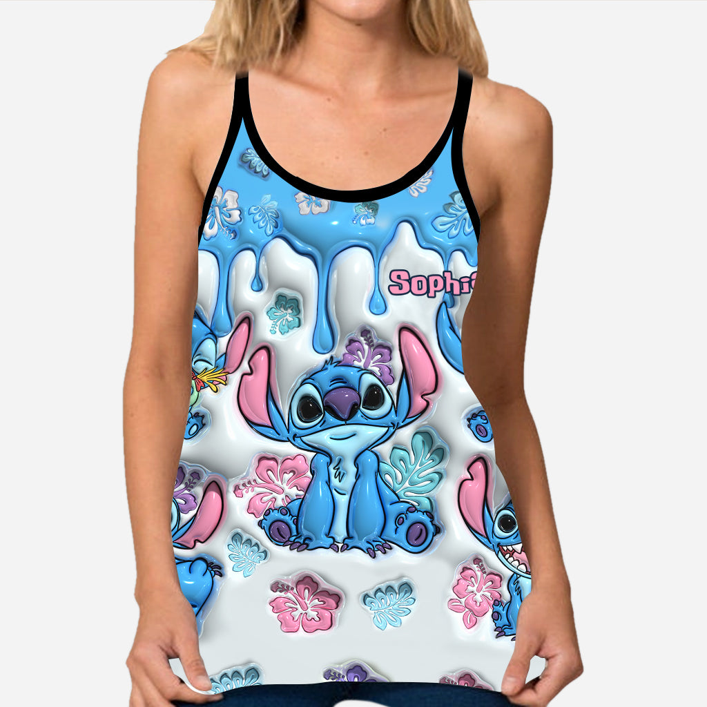 Personalized Ohana Cross Tank Top & Leggings Set for Mom