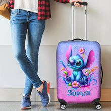 Load image into Gallery viewer, Personalized Ohana Luggage Cover Custom Name Gift for Travel
