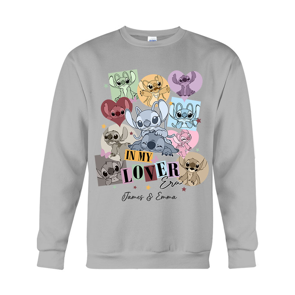 Personalized Couple T-shirt & Hoodie with Custom Names Gift for Her & Him