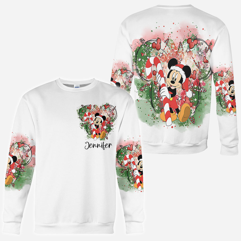 Personalized Merry Christmas All Over Shirt for Women | Perfect Holiday Gift