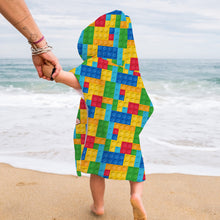 Load image into Gallery viewer, Personalized Kids Hooded Towel Poncho - Custom Name Gift
