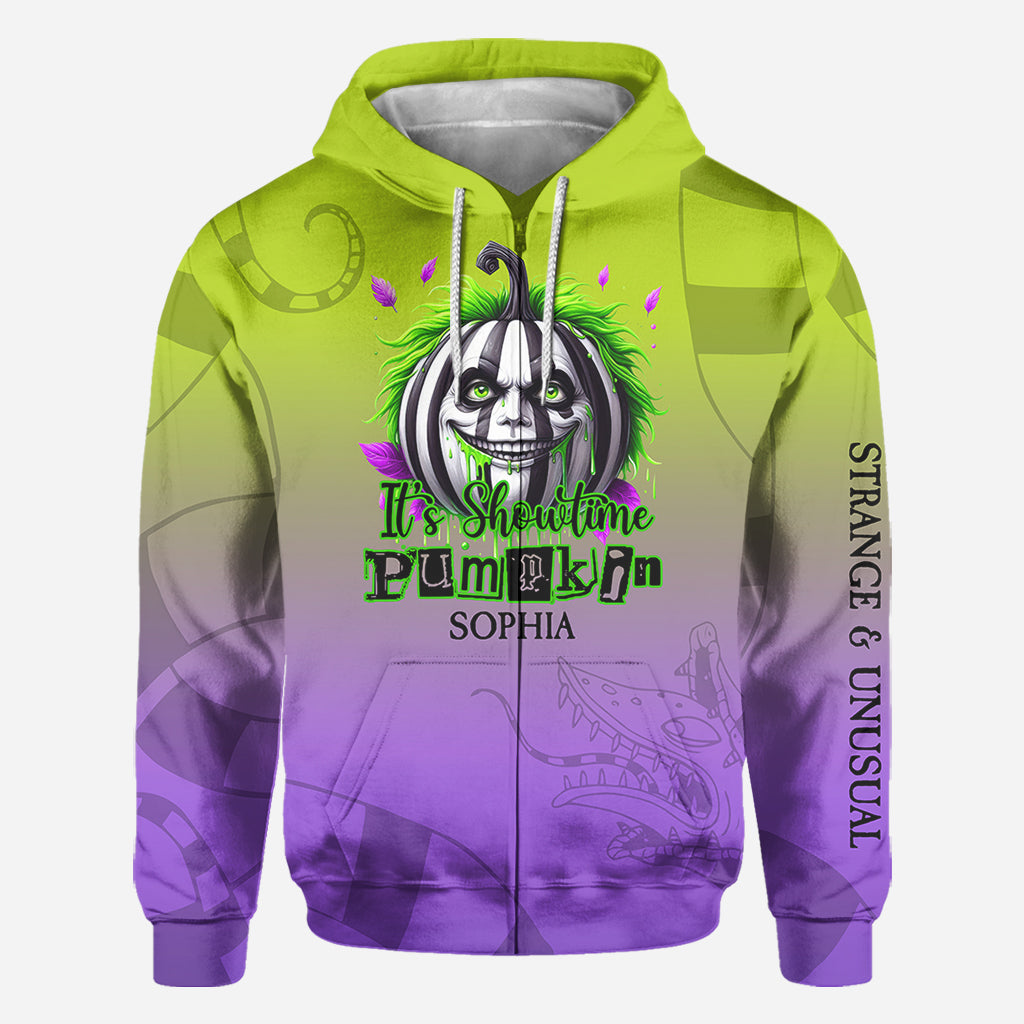 Personalized Halloween Pumpkin All Over Shirt Custom Name Gift