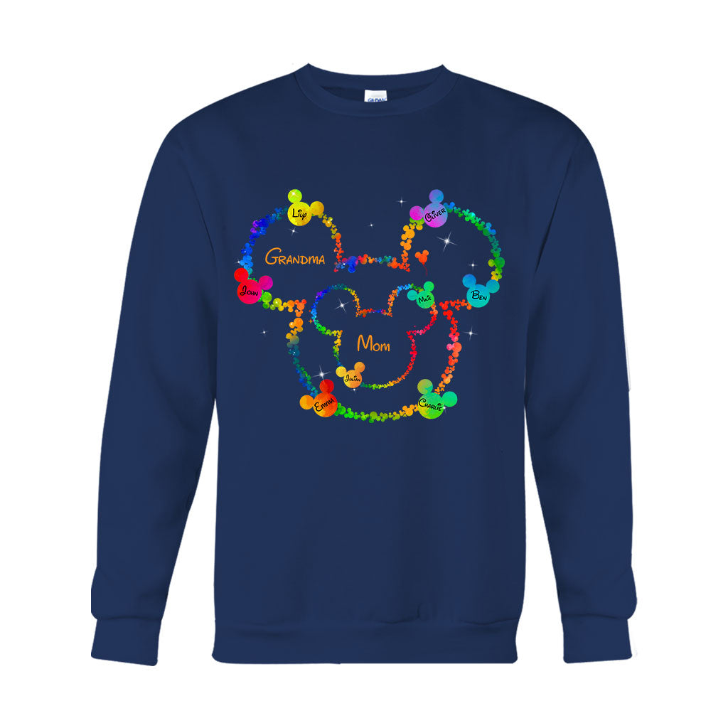Personalized Mom Grandma Mouse T-shirt & Hoodie Gift for Mother's Day