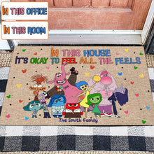Load image into Gallery viewer, Personalized Doormat 'It's Okay to Feel' Family Gift for Home

