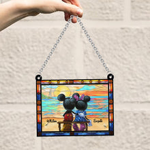Load image into Gallery viewer, Personalized Mickey Mouse Window Hanging Suncatcher Ornament Gift for Couples
