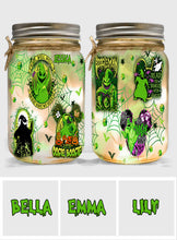 Load image into Gallery viewer, Personalized Oogie Boogie Mason Jar Light Decor Gift for Halloween
