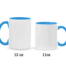 Load image into Gallery viewer, Personalized Ceramic Accent Mug Ohana Design Custom Name Gift
