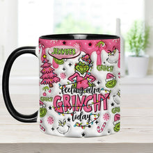 Load image into Gallery viewer, Personalized Grinch Accent Mug &amp; Coaster Gift for Christmas
