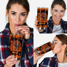 Load image into Gallery viewer, Personalized Game of Thrones Fire And Blood Tumbler Custom Name Drinkware Gift

