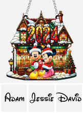 Load image into Gallery viewer, Personalized Christmas Suncatcher Ornament Custom Name Gift
