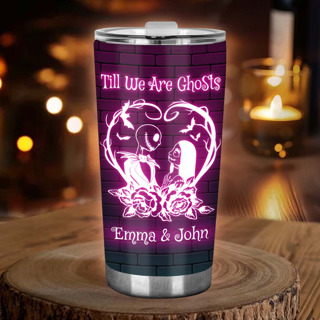 Personalized Halloween Tumbler Custom Name Gift for Couples