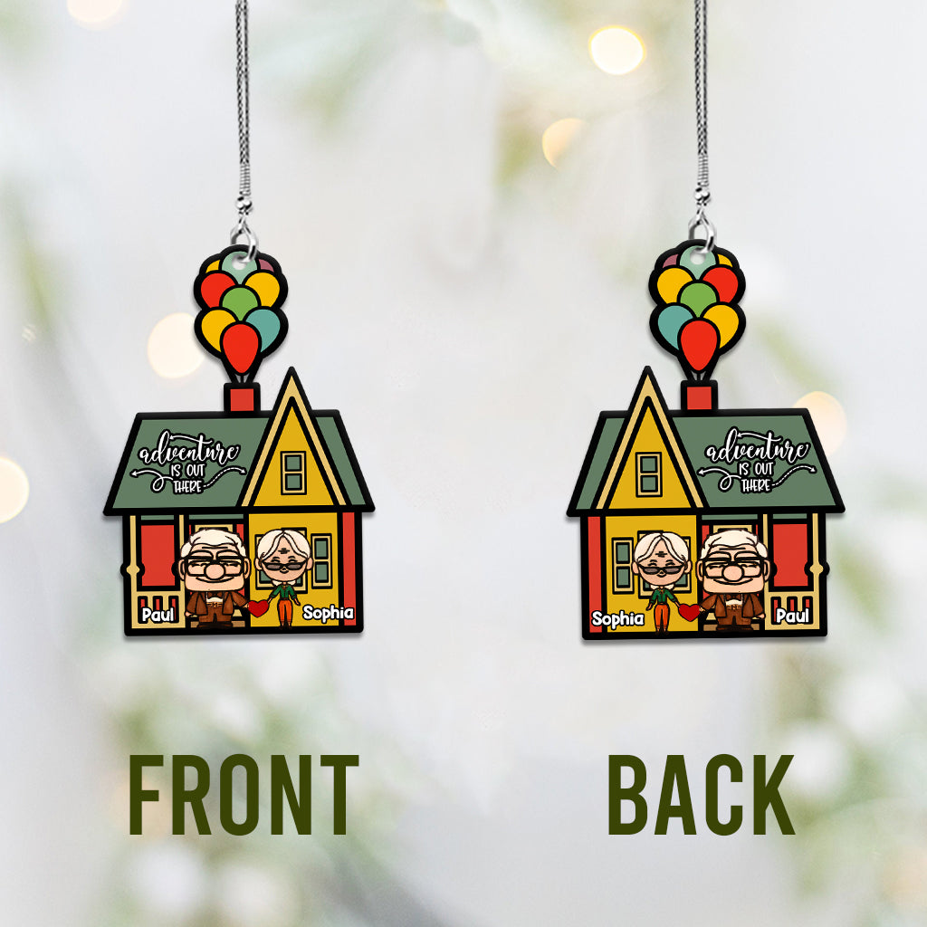 Personalized Adventure Car Ornament Custom Couple Gift for Christmas