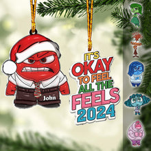 Load image into Gallery viewer, Personalized Acrylic Christmas Ornament Custom Name Gift

