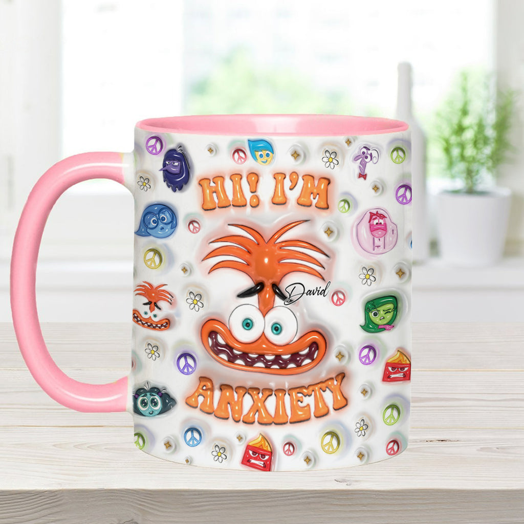 Personalized Two-Tone Accent Mug Custom Name Gift for Birthday