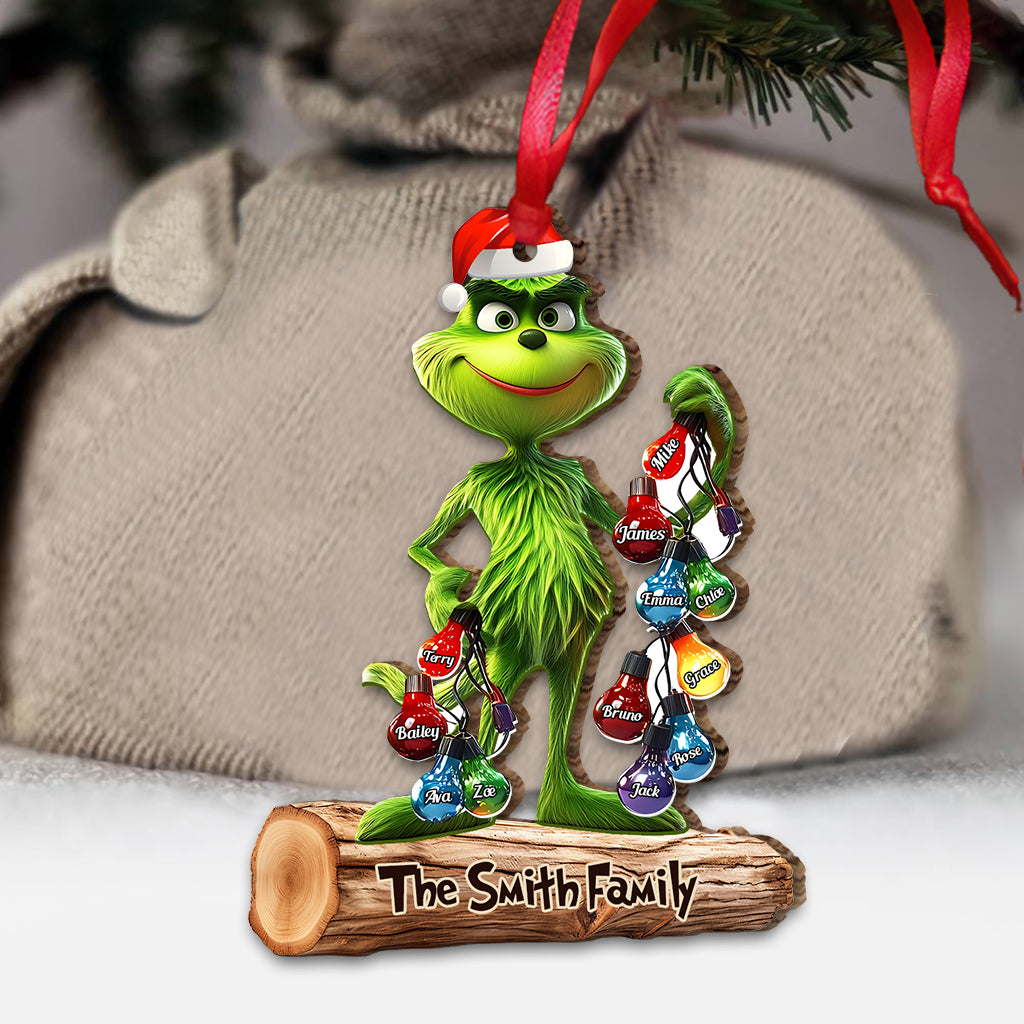 Personalized Christmas Family Ornament Custom Name Gift