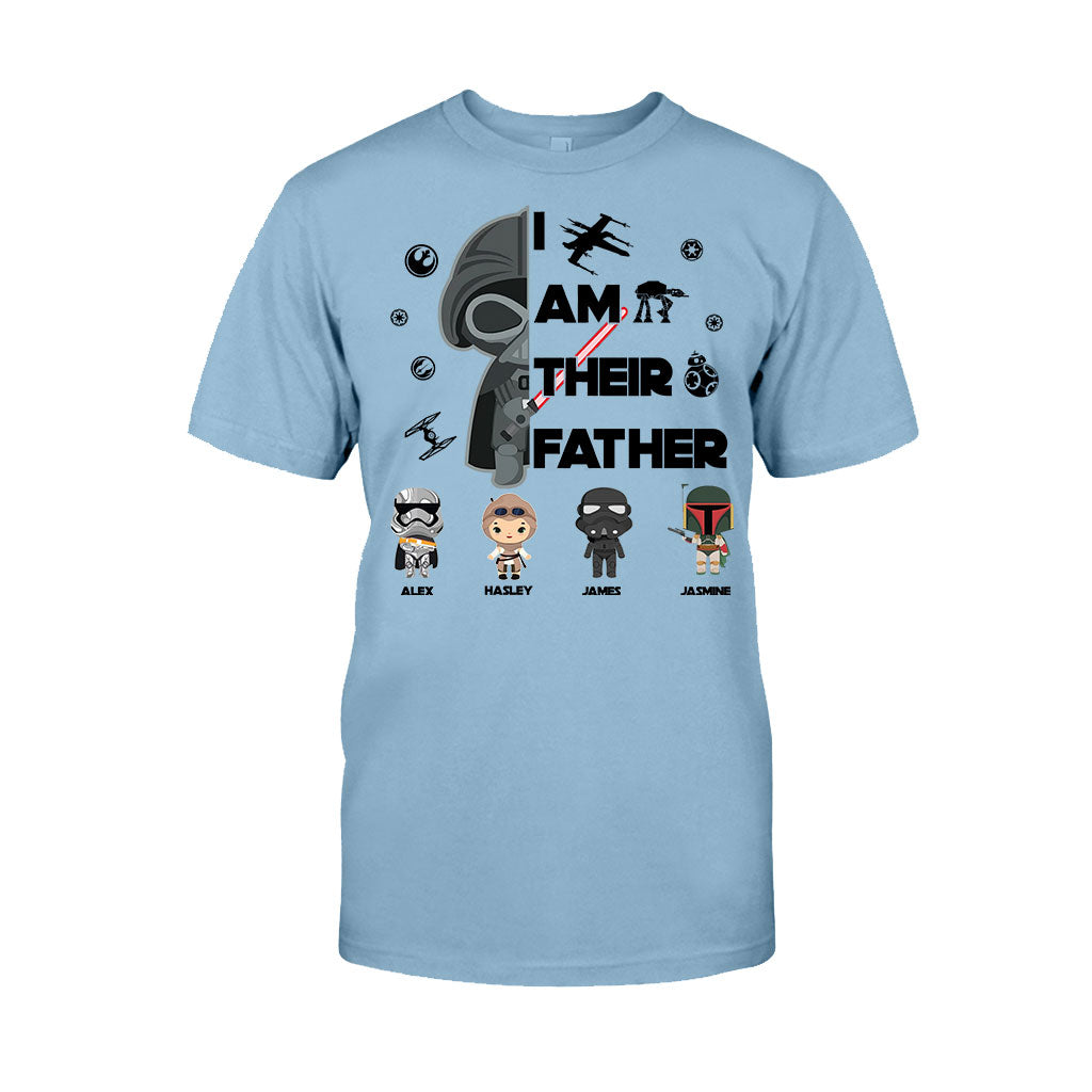 Personalized Star Wars T-Shirt & Hoodie Gift for Dad | Custom Names