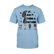 Load image into Gallery viewer, Personalized Star Wars T-Shirt &amp; Hoodie Gift for Dad | Custom Names
