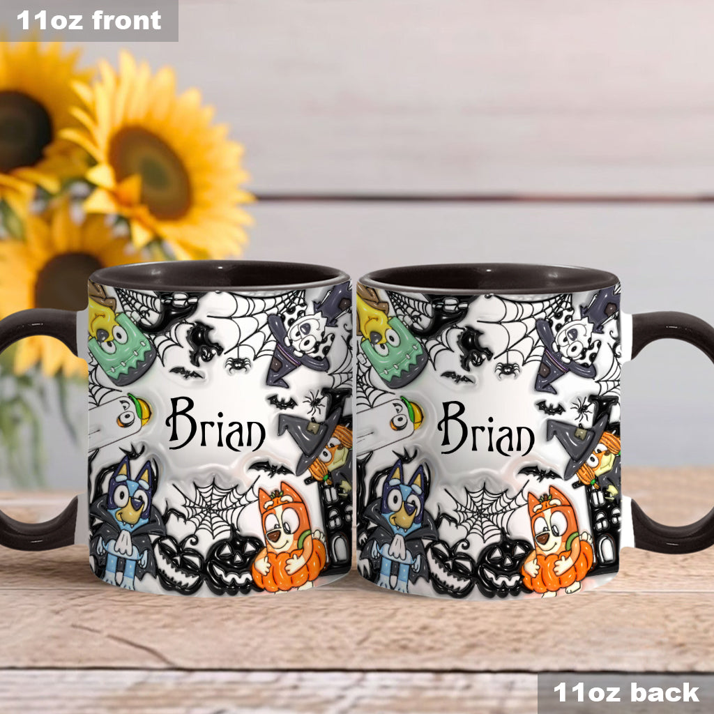 Personalized Halloween Accent Mug with Custom Name Gift