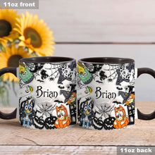 Load image into Gallery viewer, Personalized Halloween Accent Mug with Custom Name Gift
