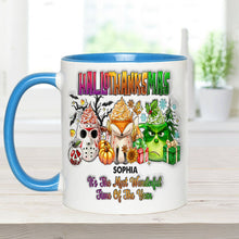 Load image into Gallery viewer, Personalized Hallothanksmas Accent Mug Custom Name Gift
