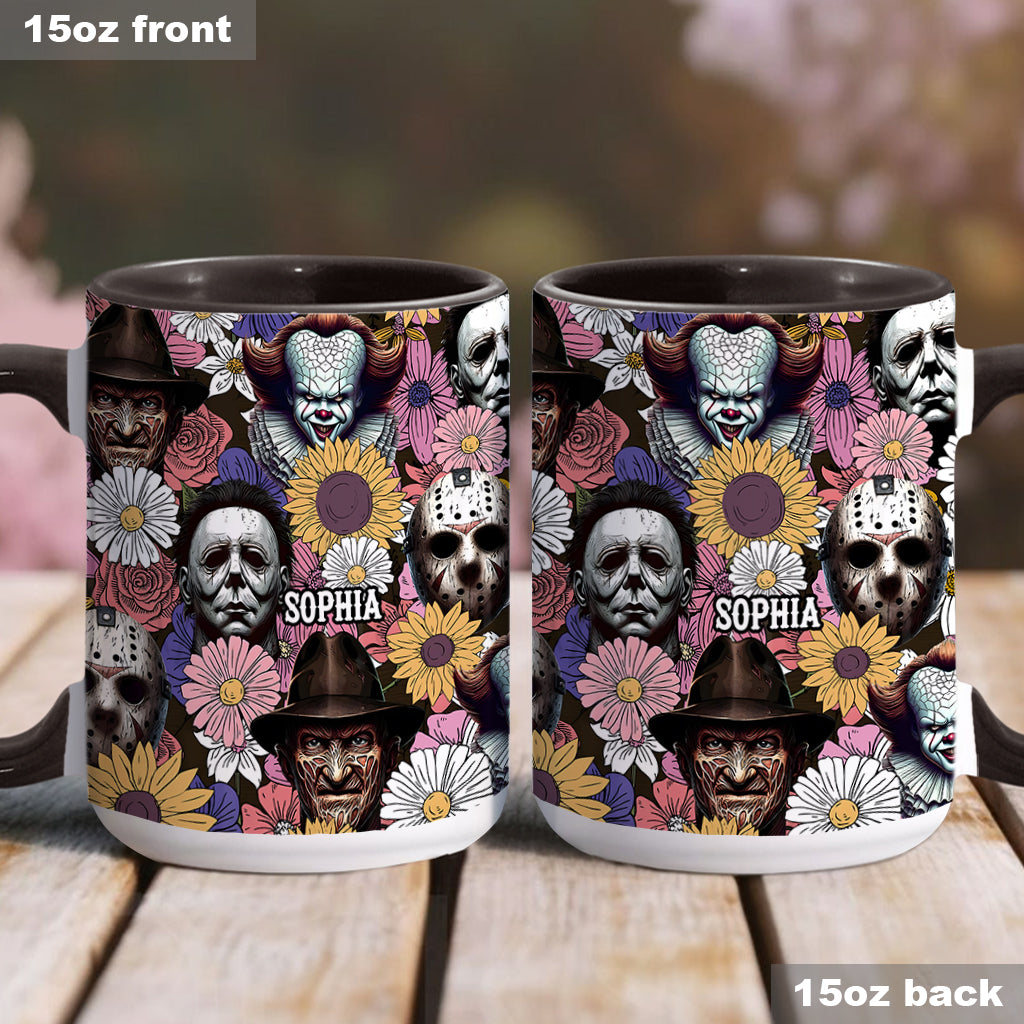 Personalized Horror Accent Mug with Custom Name for Fans