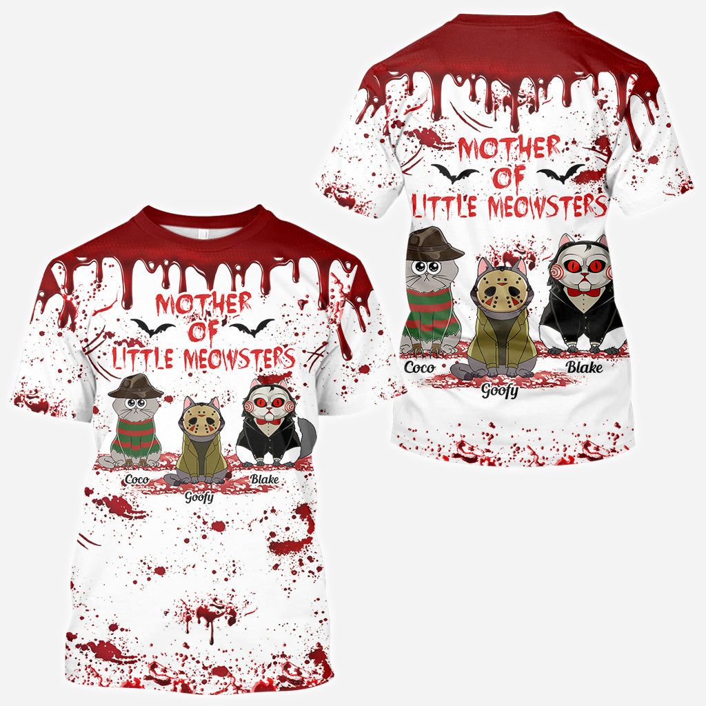 Personalized Cat Themed All-Over Print Shirt for Cat Lovers