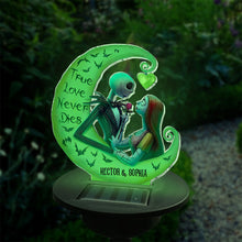 Load image into Gallery viewer, Personalized Nightmare Garden Solar Light with True Love Design for Couples

