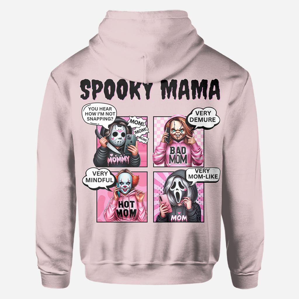 Personalized Spooky Mama All Over Shirt Custom Name Gift for Mom