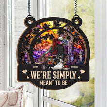 Load image into Gallery viewer, Personalized Nightmare Suncatcher Gift for Halloween or Wedding
