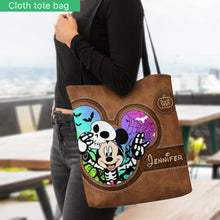 Load image into Gallery viewer, Personalized Halloween Mouse Tote Bag Custom Name Gift

