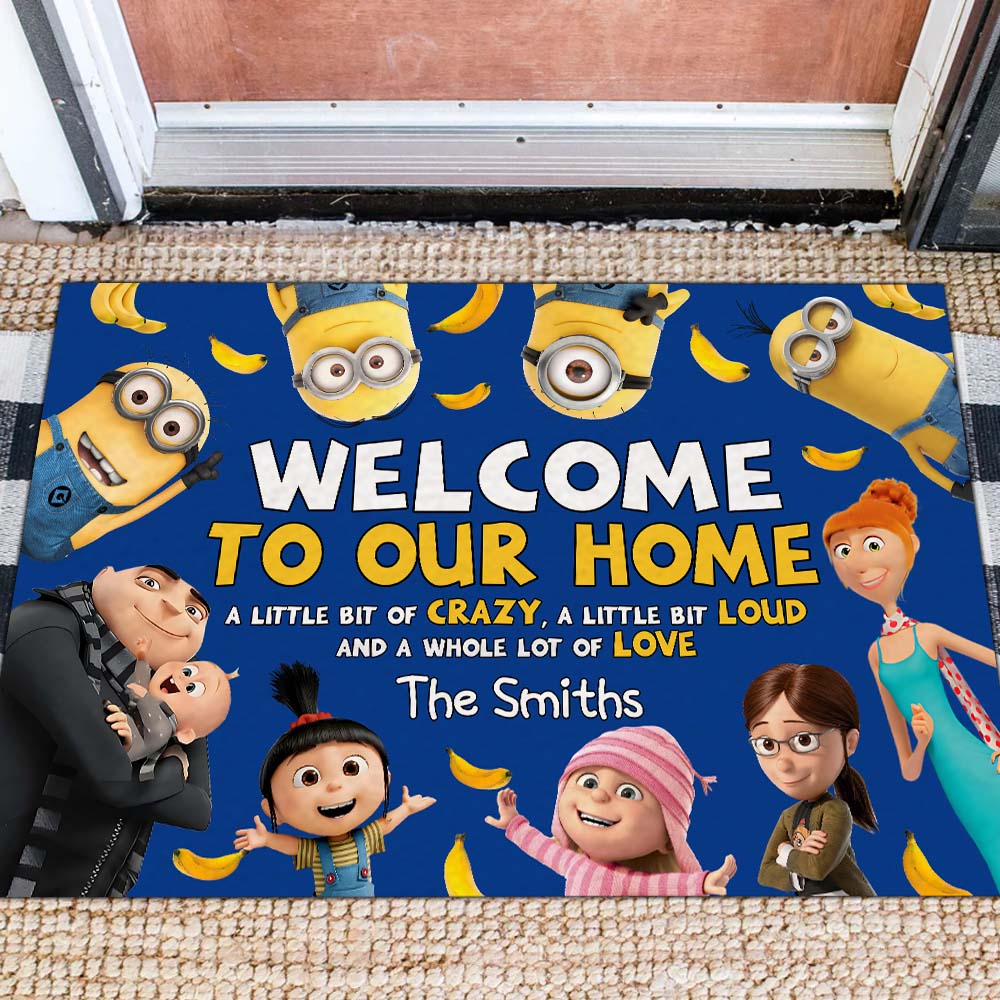 Personalized Welcome Doormat for Home Custom Name Gift