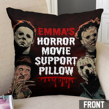 Load image into Gallery viewer, Personalized Horror Movie Support Pillow Custom Name Gift
