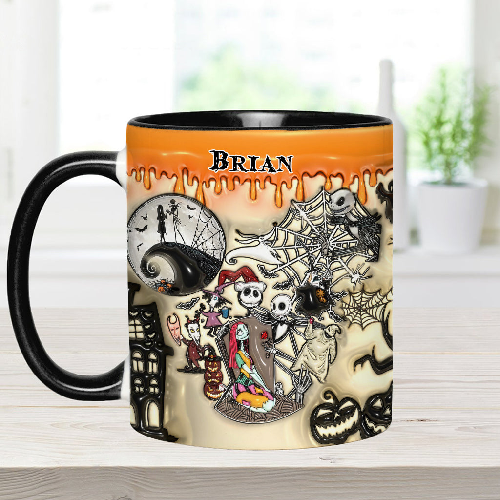 Personalized Halloween Accent Mug Custom Name Gift Idea
