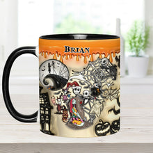 Load image into Gallery viewer, Personalized Halloween Accent Mug Custom Name Gift Idea

