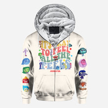 Load image into Gallery viewer, Personalized All Over Shirt for Kids - It's Ok to Feel All the Feels Gift Idea
