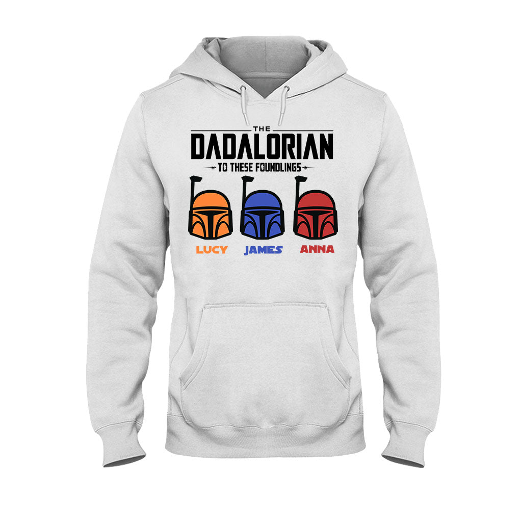 Personalized Dadalorian T-Shirt & Hoodie Gift for Dad | Custom Family Names
