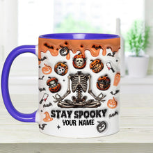 Load image into Gallery viewer, Personalized Stay Spooky Accent Mug Custom Name Gift
