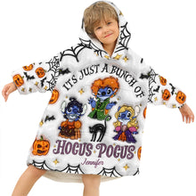 Load image into Gallery viewer, Personalized Halloween Blanket Hoodie Custom Name Soft and Cozy
