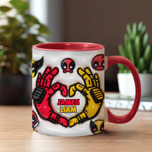 Load image into Gallery viewer, Personalized Accent Mug for Best Friends Custom Names Gift
