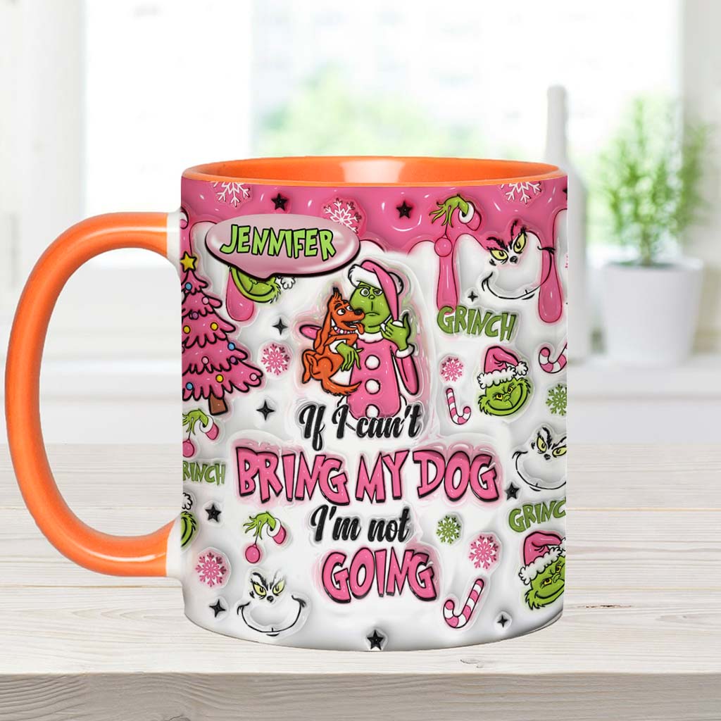 Personalized Grinch Accent Mug Custom Name Gift for Dog Lovers