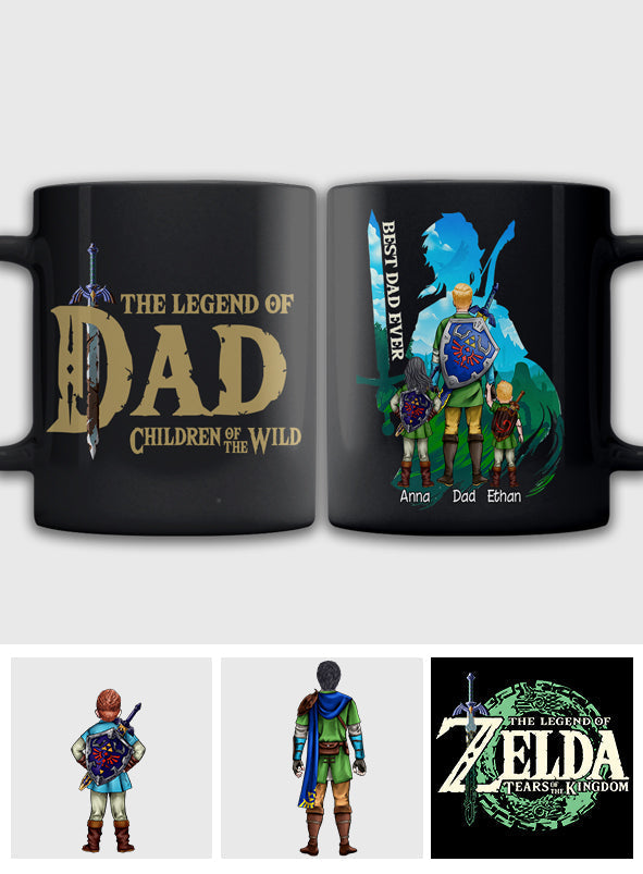 Personalized Hero's Legend Mug Custom Name Gift for Dad