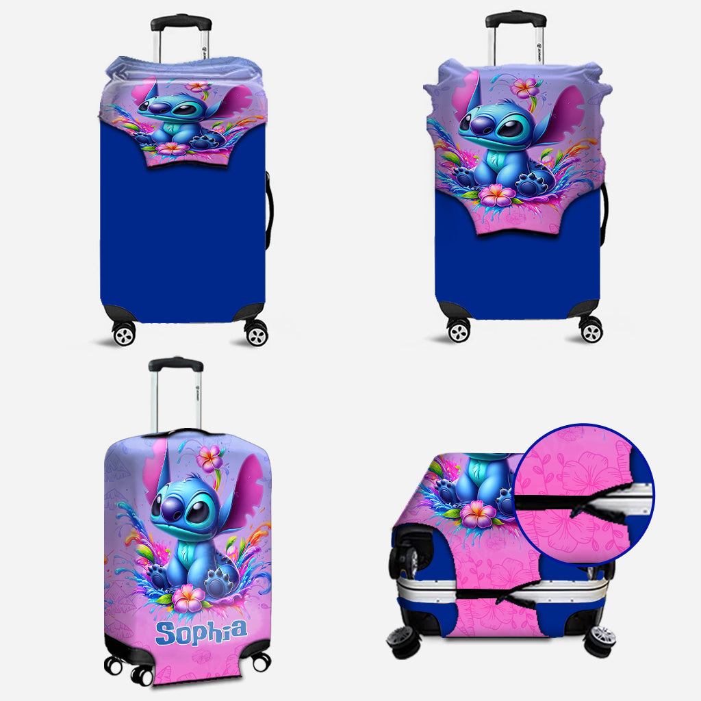 Personalized Ohana Luggage Cover Custom Name Gift for Travel