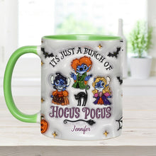 Load image into Gallery viewer, Personalized Halloween Ohana Ceramic Mug Custom Name Gift
