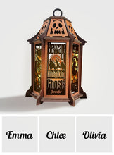 Load image into Gallery viewer, Personalized Laser Cut Wooden Lantern Gift for Halloween
