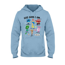 Load image into Gallery viewer, Personalized God Says I Am T-shirt &amp; Hoodie for Kids
