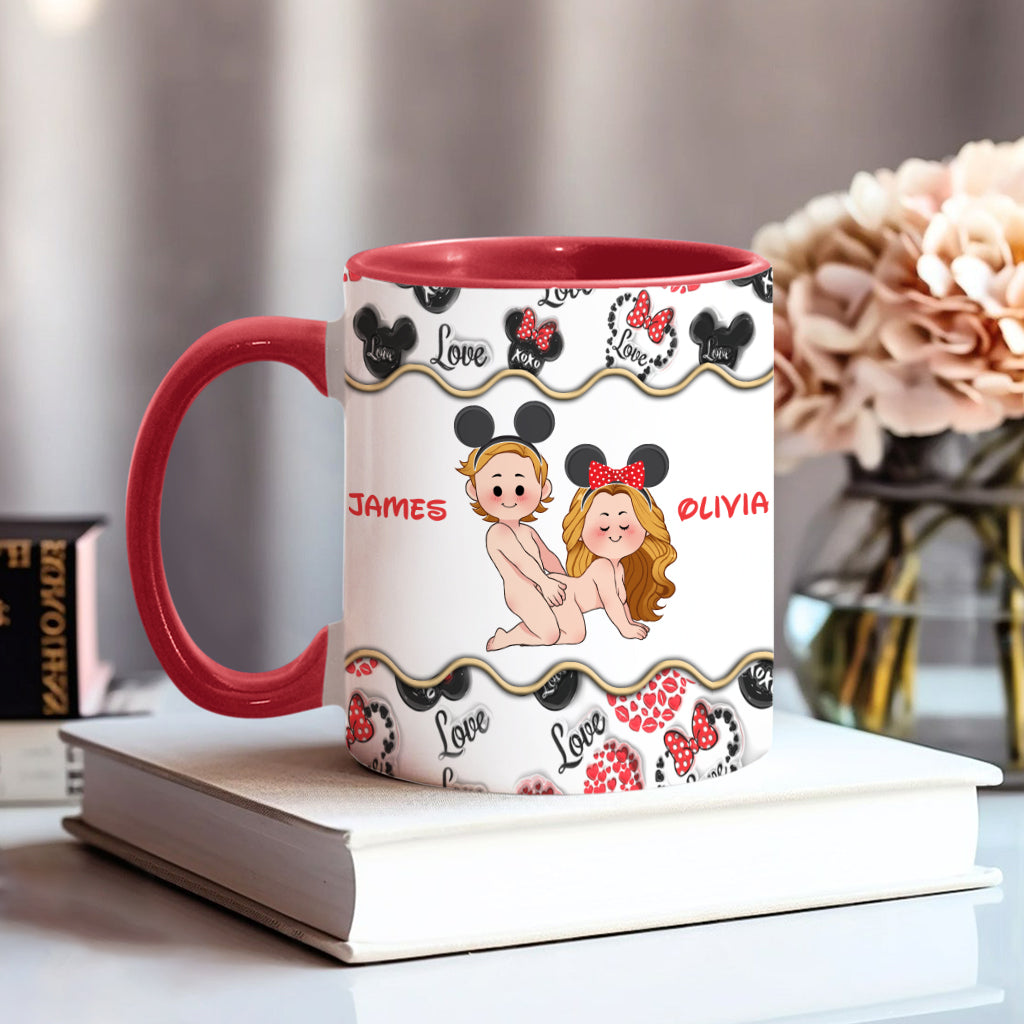 Personalized Accent Mug with Custom Name for Valentine's Day Gift