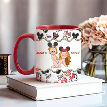 Load image into Gallery viewer, Personalized Accent Mug with Custom Name for Valentine's Day Gift
