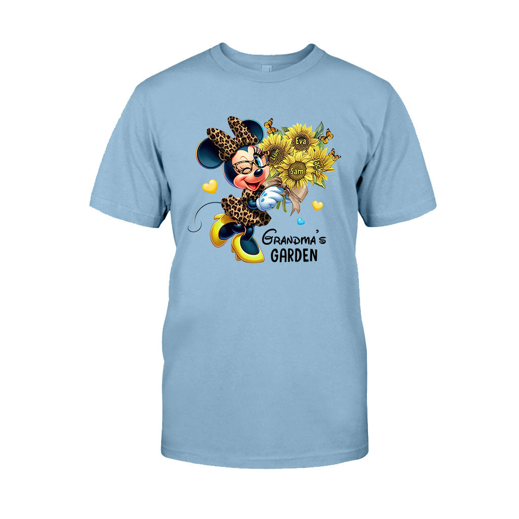 Personalized Grandma's Garden T-shirt & Hoodie with Custom Names Gift