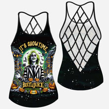 Load image into Gallery viewer, Personalized Halloween Cross Tank Top Custom Name Gift Idea
